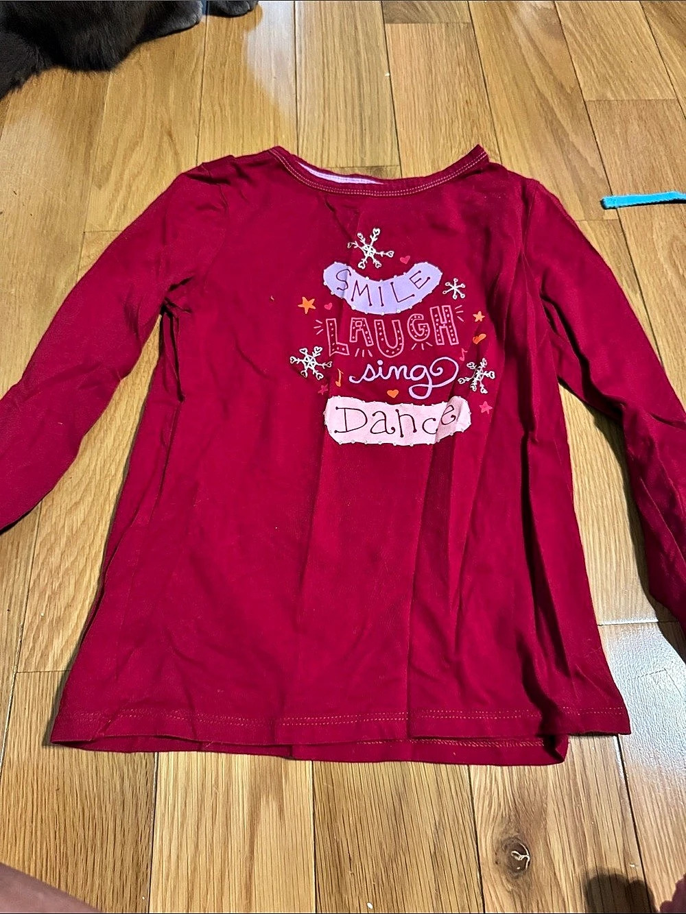 GAP Girls Long Sleeve Graphic Tee Size Small